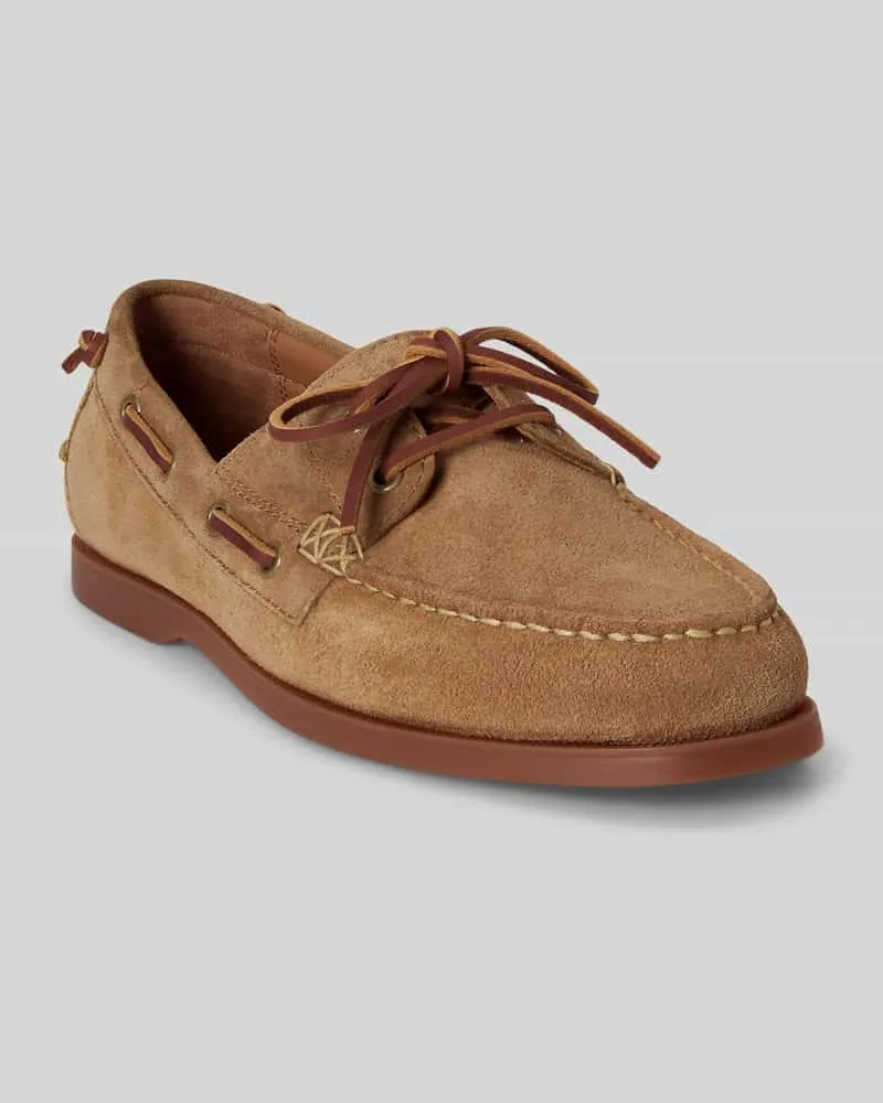 Ralph Lauren Loafer aus echtem Rindsvelours Camel