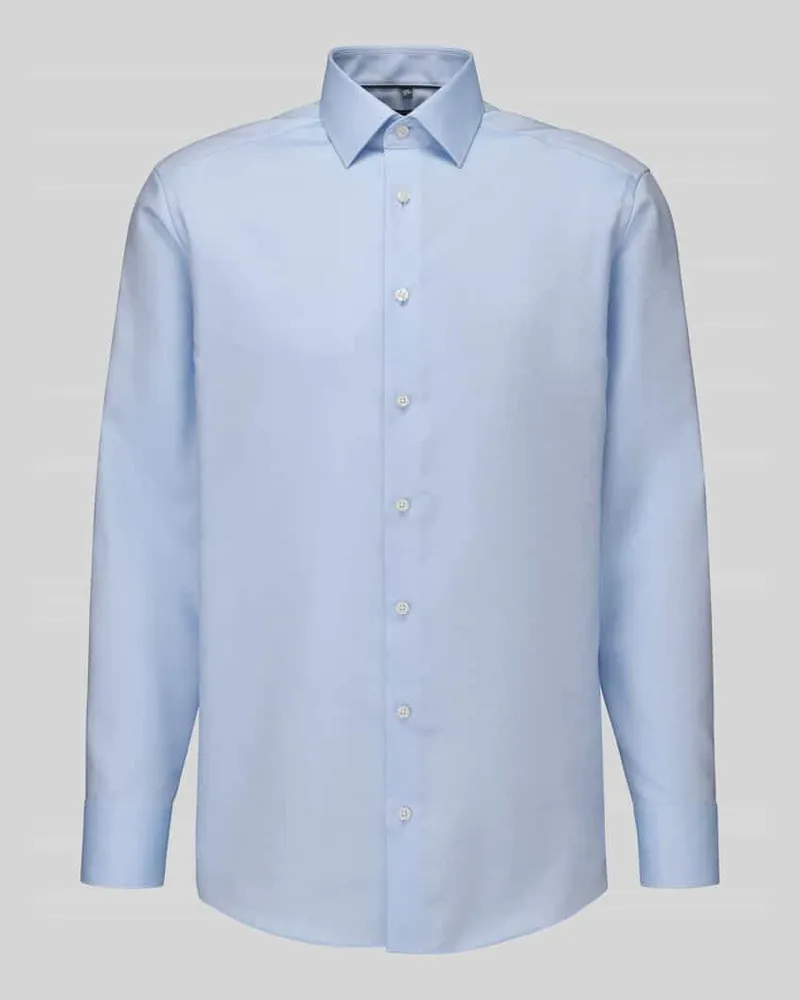 Olymp Regular Fit Businesshemd mit Kentkragen Bleu