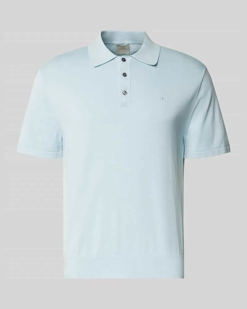 Calvin Klein Regular Fit Poloshirt mit Logo-Stitching Modell 'SUPIMA 