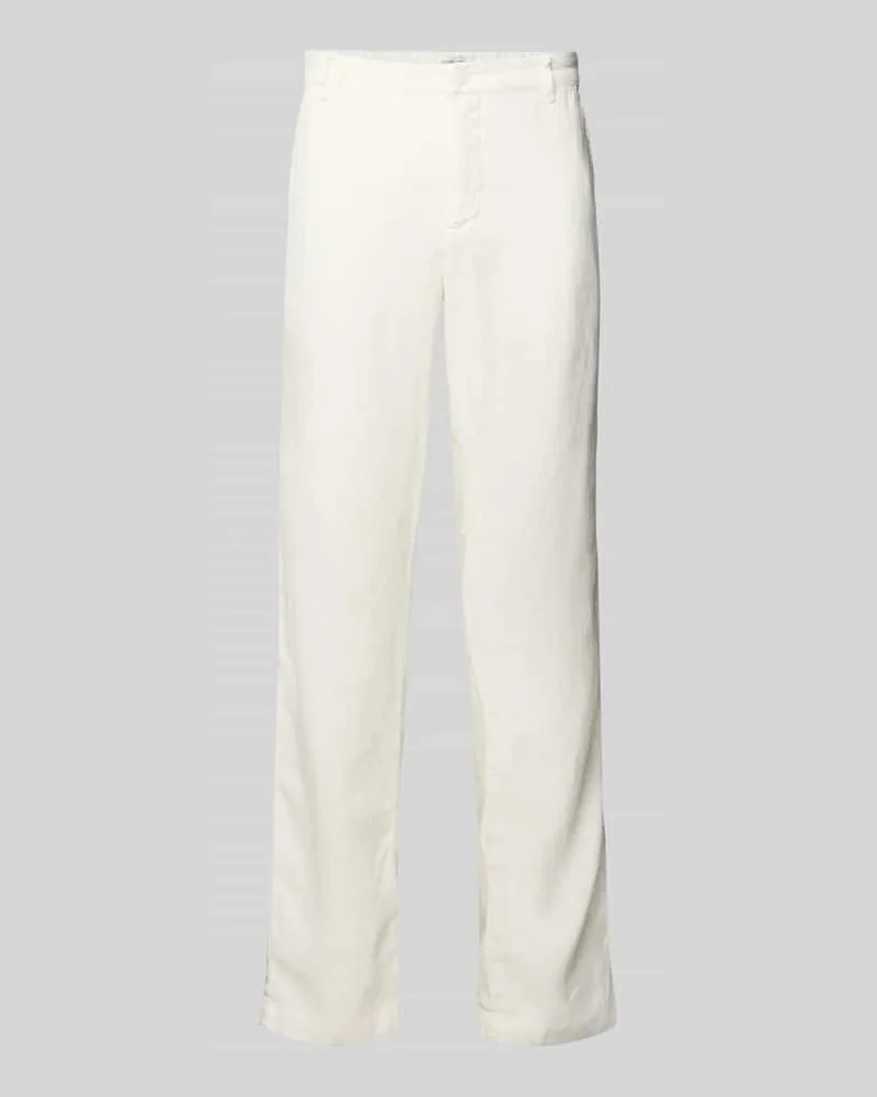 Casual Friday Regular Fit Leinenhose mit Eingrifftaschen Modell 'Pandrup 