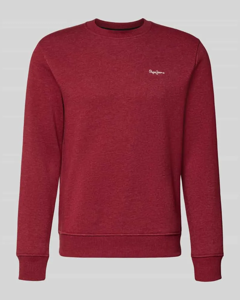 Pepe Jeans Regular Fit Sweatshirt aus Baumwoll-Mix Modell 'GRIFFIN Rot