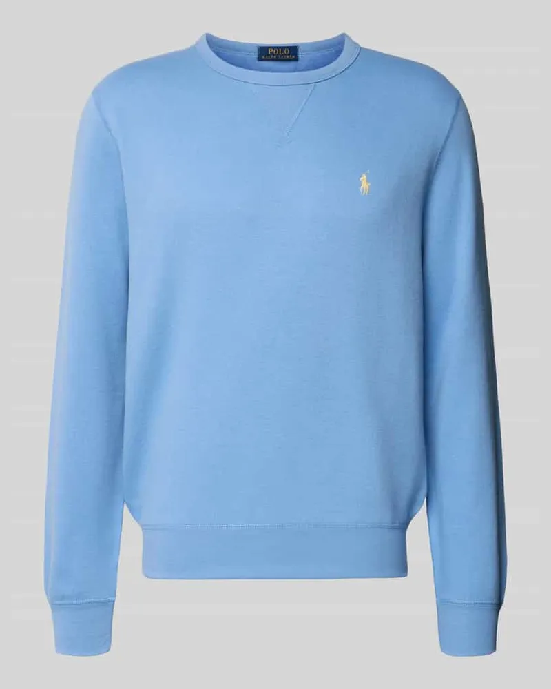 Ralph Lauren Sweatshirt mit Label-Stitching Bleu