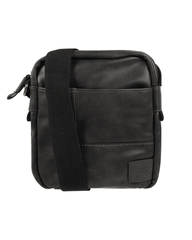 Camel Active Umhängetasche in Leder-Optik Black