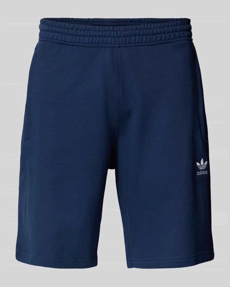 adidas Shorts mit Label-Stitching und elastischem Bund Marine