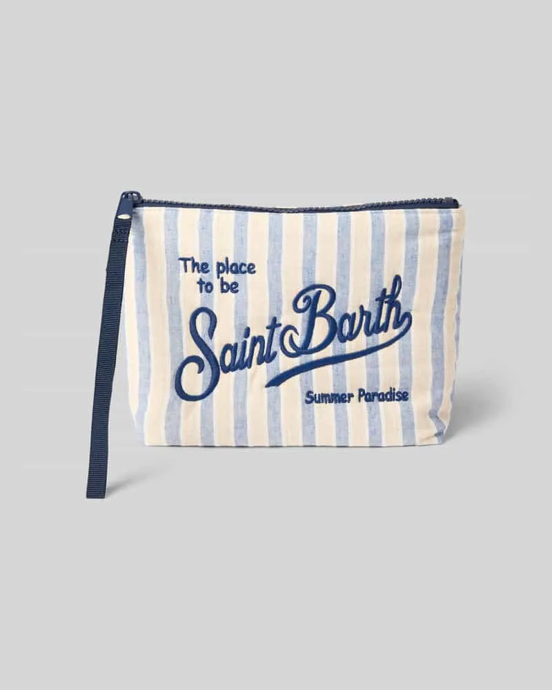 MC2 Saint Barth Tasche mit Logo-Stitching Modell 'Aline Beige