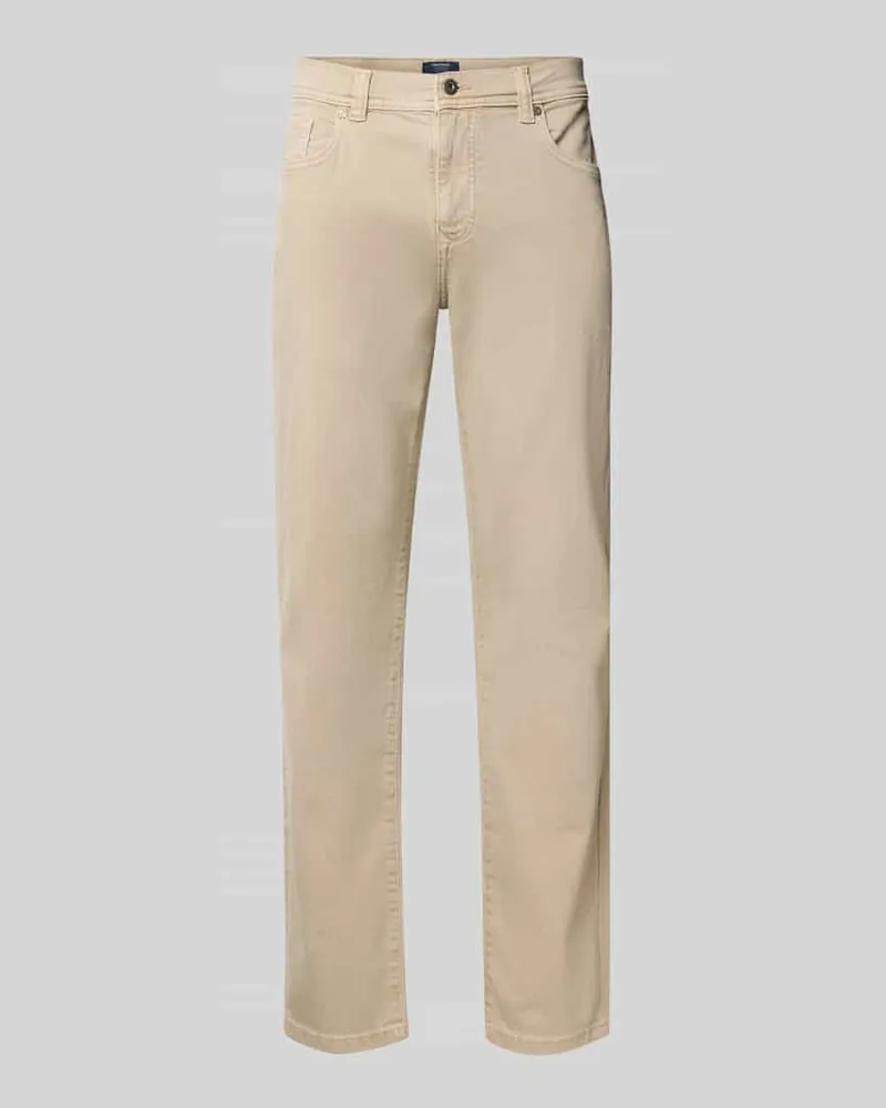McNeal Slim Fit Jeans im 5-Pocket-Design Beige