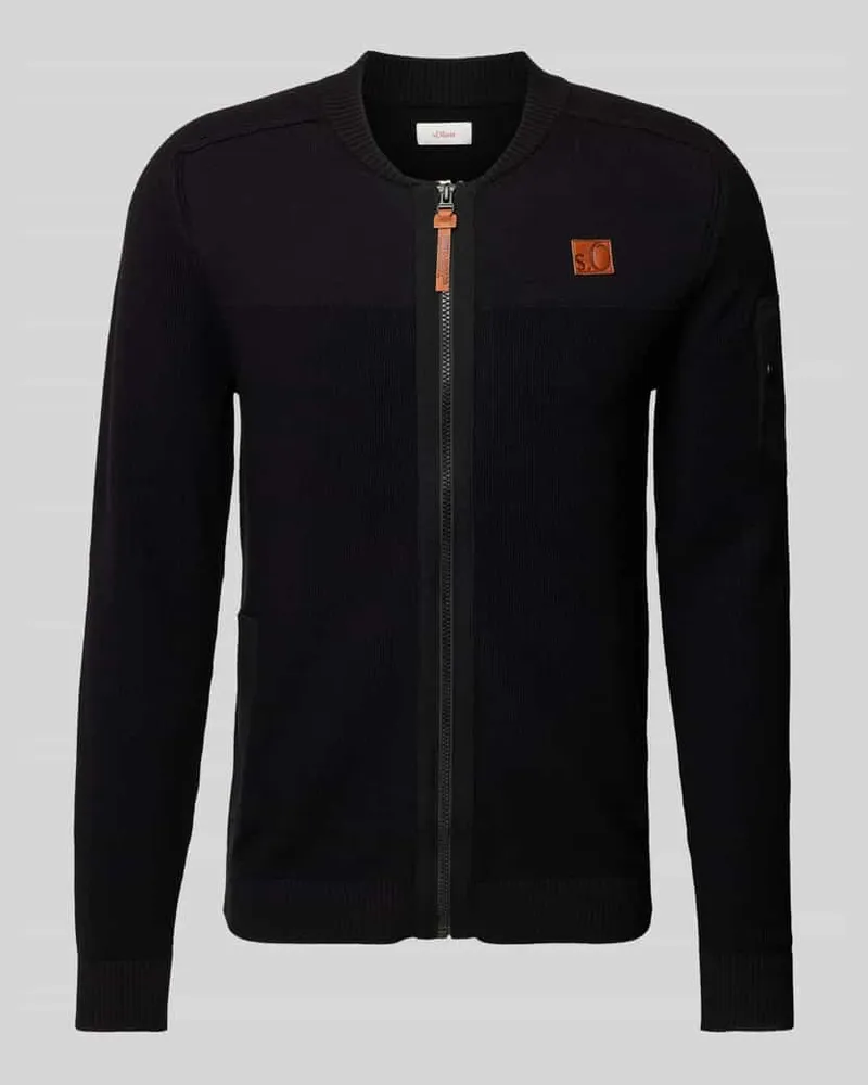 S.Oliver Regular Fit Strickjacke aus reiner Baumwolle 