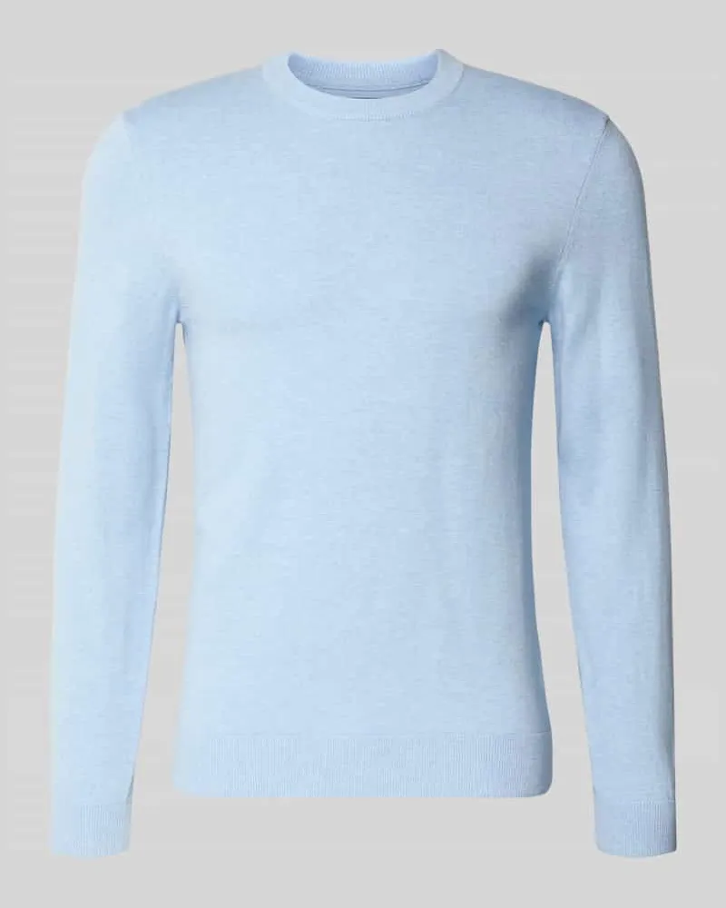 McNeal Strickpullover aus Baumwoll-Kaschmir-Mix mit Rundhalsausschnitt Bleu