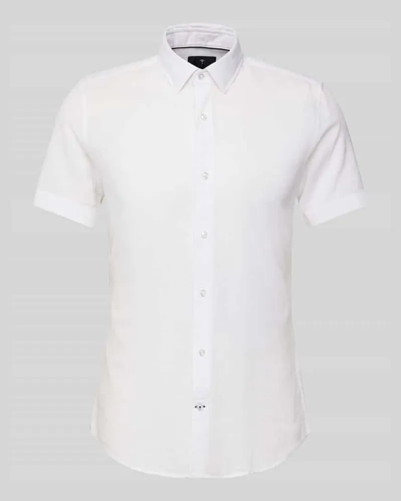 JOOP! Slim Fit Freizeithemd aus Baumwoll-Leinen-Mix Modell 'Pit 