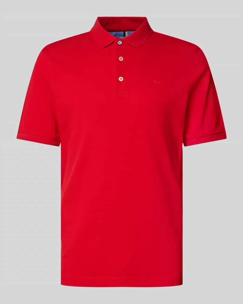 Brax Regular Fit Poloshirt mit Label-Print Modell 'Pete 