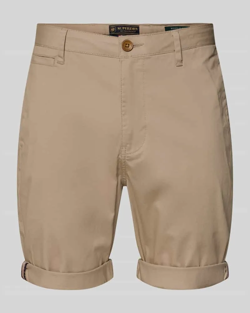 Superdry. Regular Fit Shorts mit Münztasche Sand