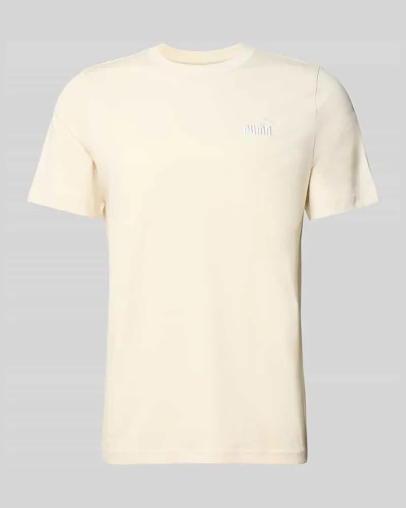 Puma T-Shirt aus reiner Baumwolle Offwhite