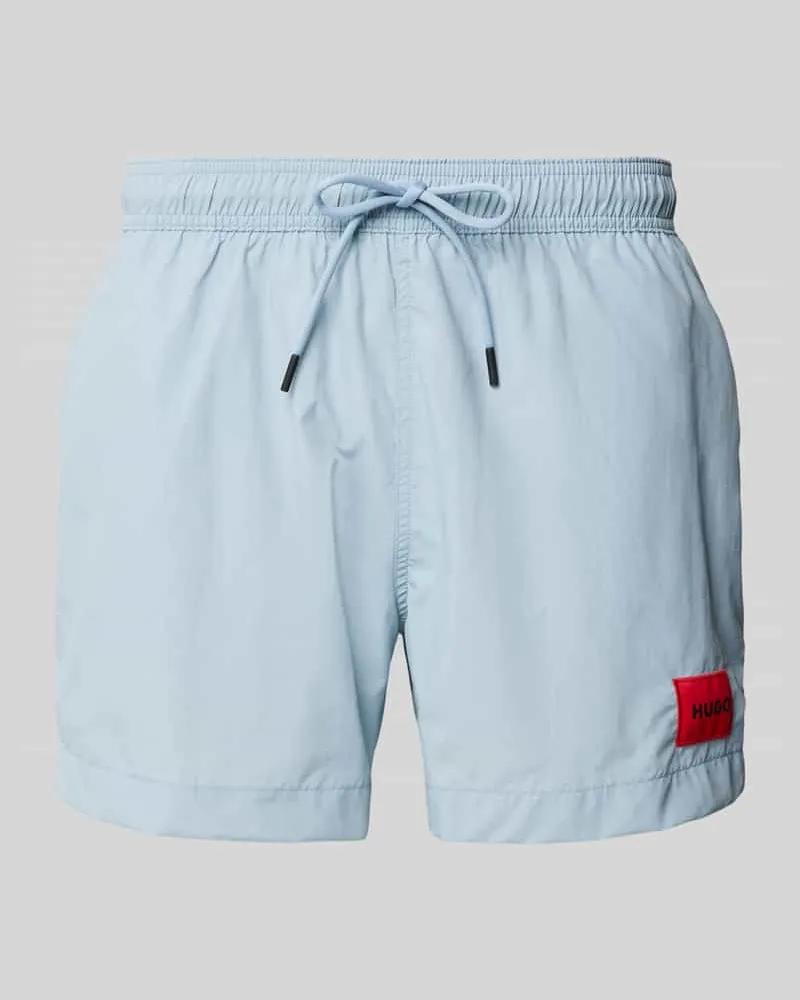 HUGO BOSS Regular Fit Badeshorts mit Label-Patch Modell 'DOMINICA 