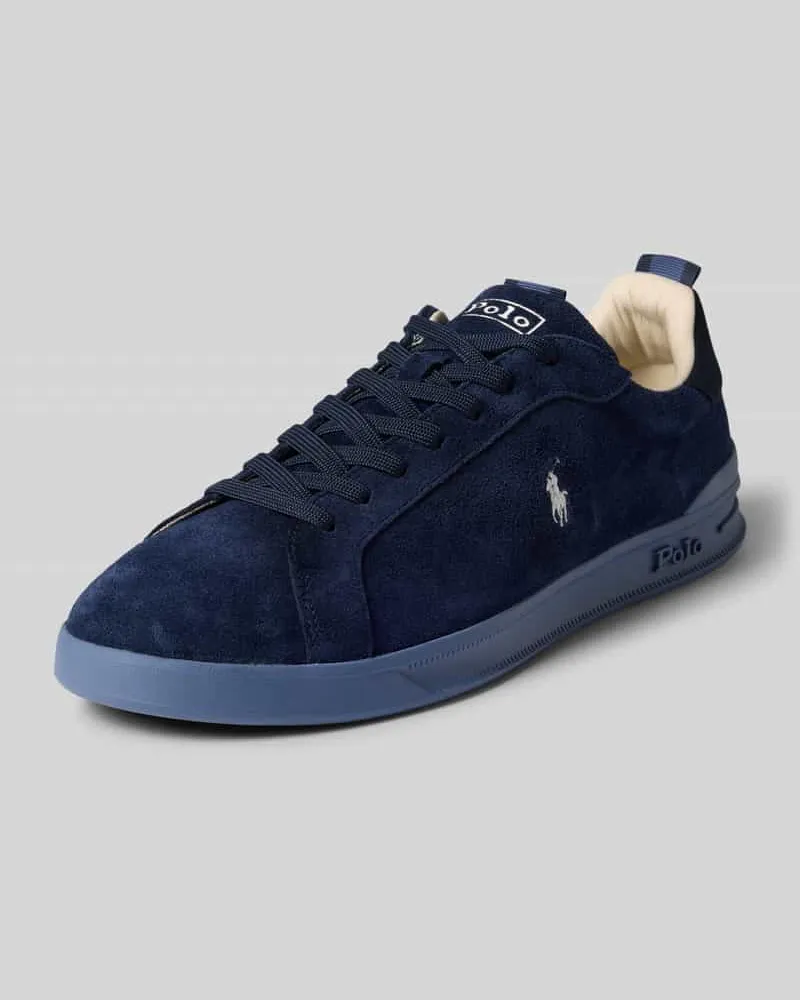 Ralph Lauren Sneaker aus Leder-Mix Dunkelblau