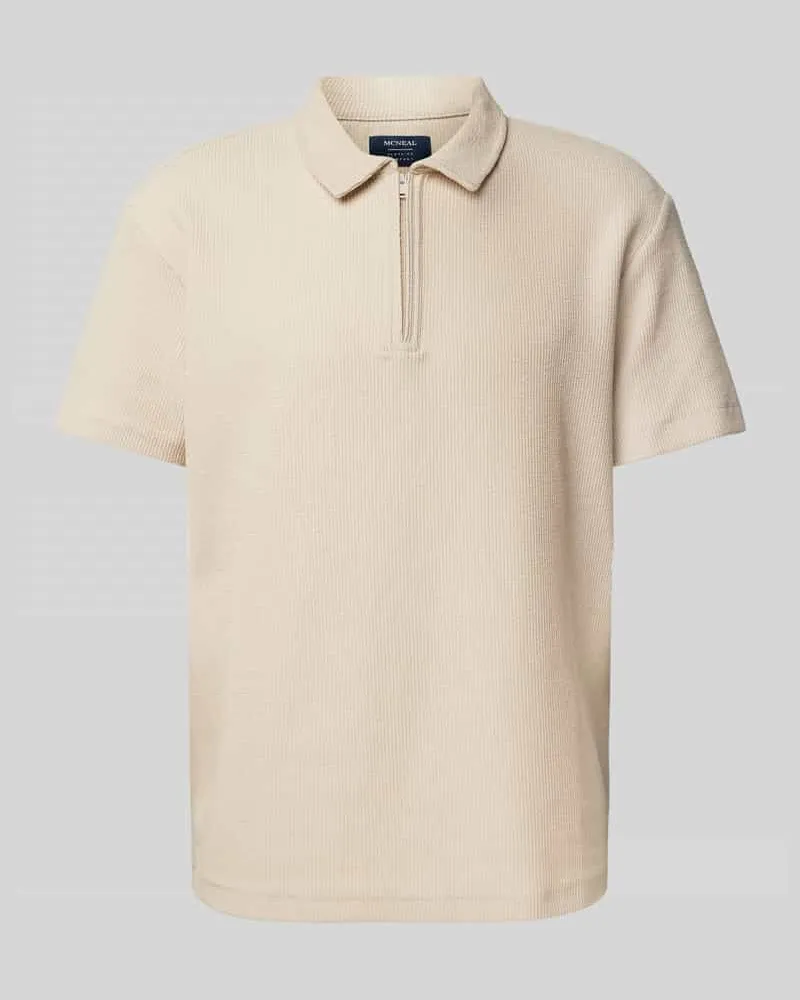 McNeal Regular Fit Poloshirt mit Reißverschluss 