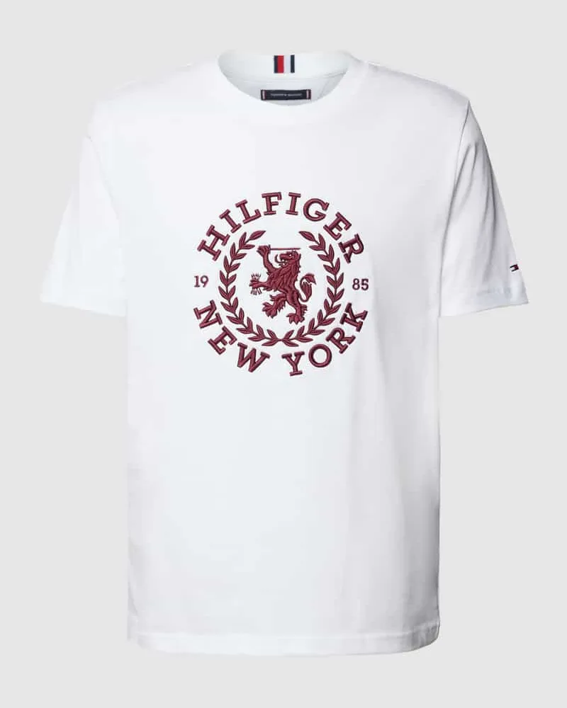 Tommy Hilfiger T-Shirt mit Motiv-Stitching 