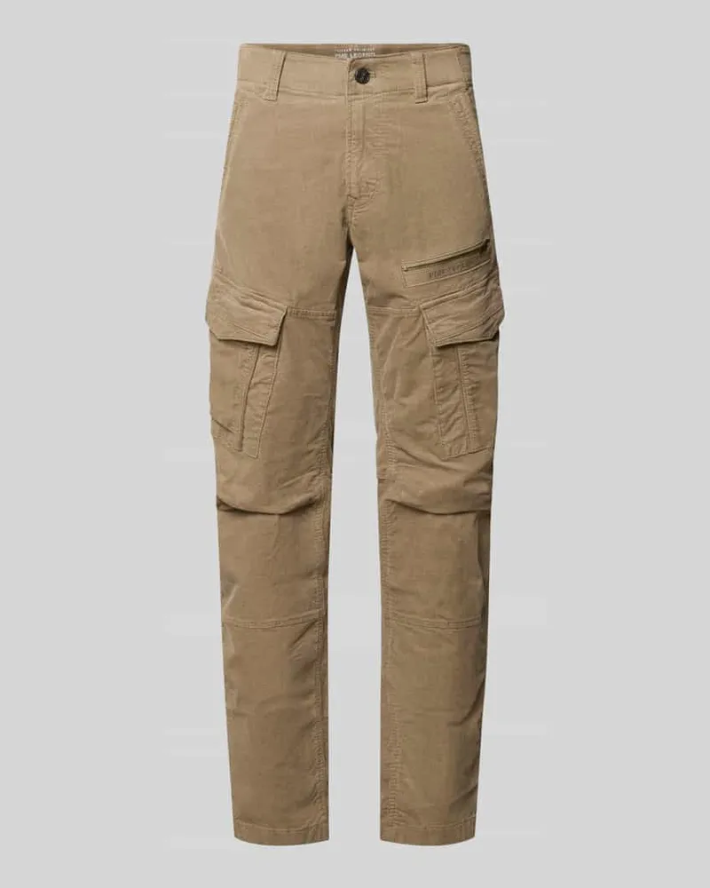 PME Legend Regular Fit Cargohose mit Cargotaschen Beige