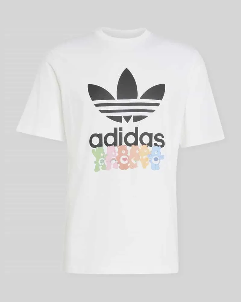 adidas Regular Fit T-Shirt aus reiner Baumwolle Weiss
