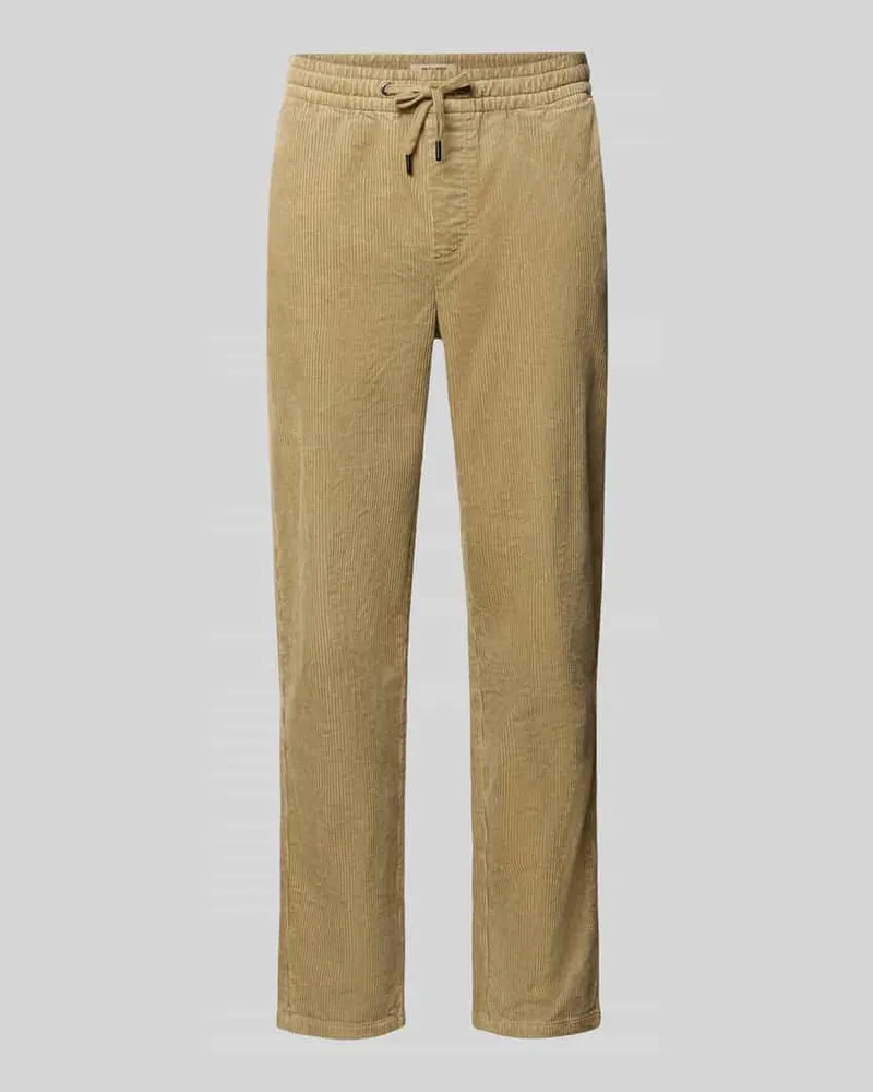 Only & Sons Schmale Hose mit Cordstruktur Hellbraun