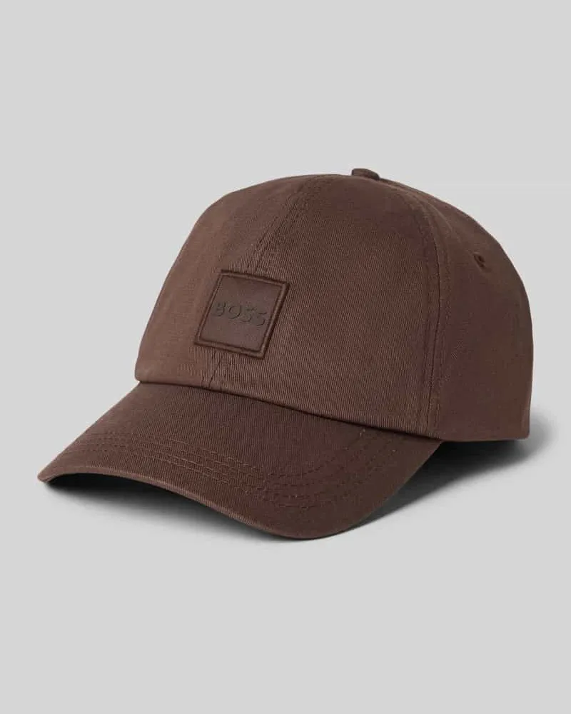 HUGO BOSS Cap aus reiner Baumwolle Modell 'Derrel-PL Dunkelbraun