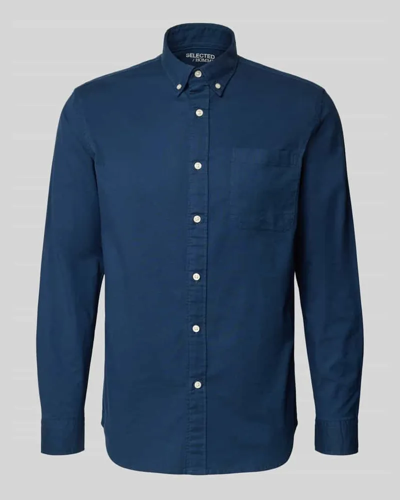 Selected Homme Regular Fit Freizeithemd aus Baumwoll-Mix Modell 'REGRICK 