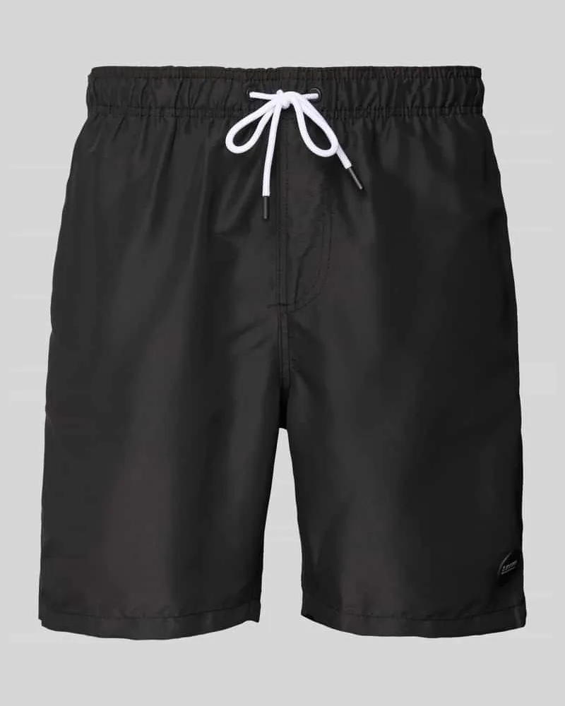 Shiwi Regular Fit Badehose mit Label-Patch Modell 'Mike 
