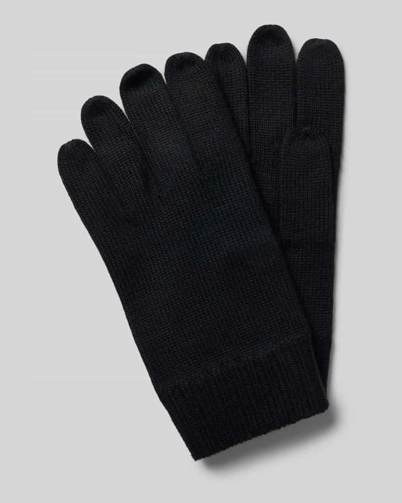 Ralph Lauren Handschuhe aus Wolle mit Label-Stitching Black