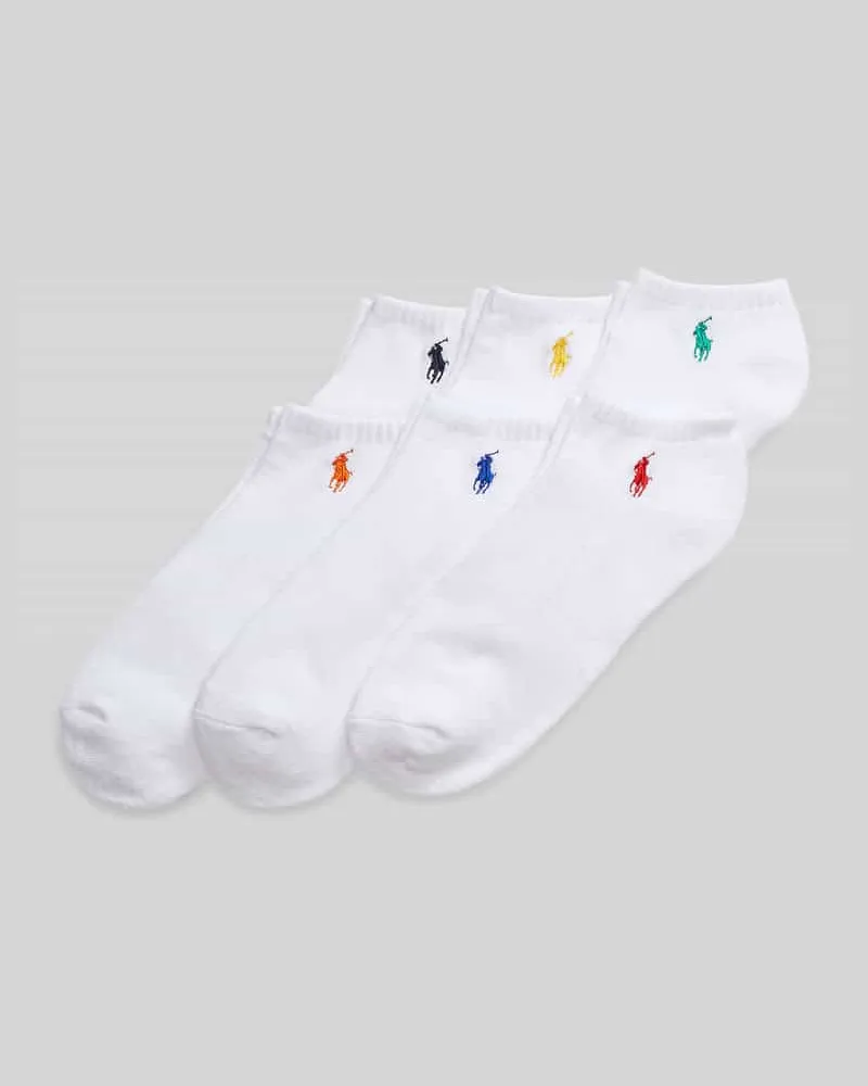 Ralph Lauren Sneaker-Socken aus Baumwoll-Mix im 6er-Pack Weiss