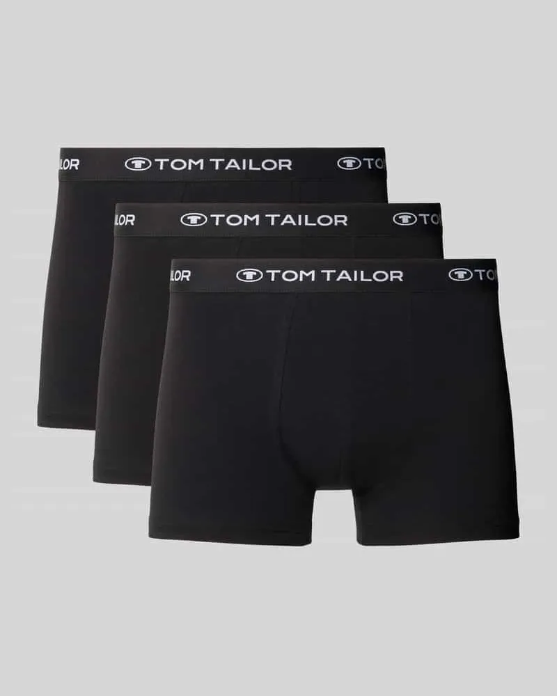 Tom Tailor Pants aus Baumwoll-Mix im 3er-Pack Black