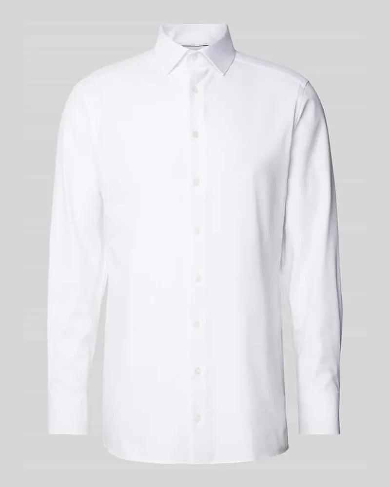 Olymp Modern Fit Businesshemd mit Kentkragen Weiss
