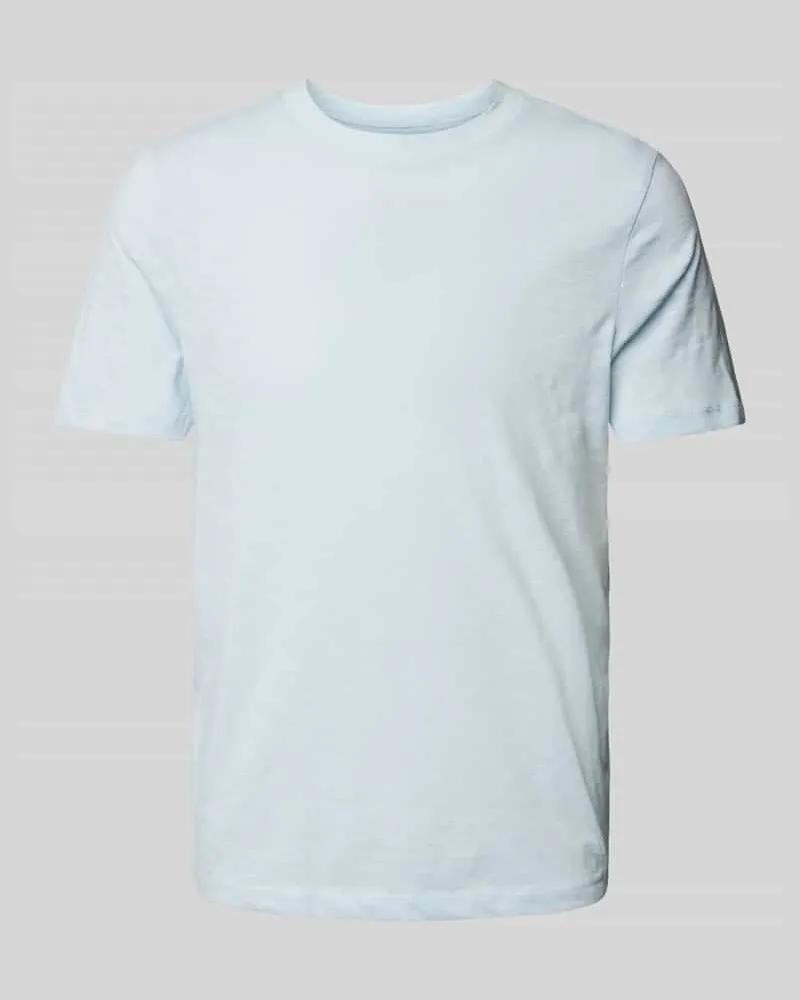 McNeal T-Shirt mit Stehkragen Hellblau