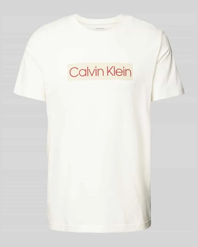 Calvin Klein T-Shirt mit Label-Print 