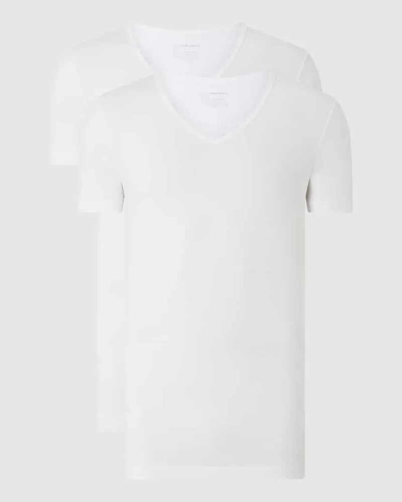 Schiesser T-Shirt mit Stretch-Anteil im 2er-Pack 