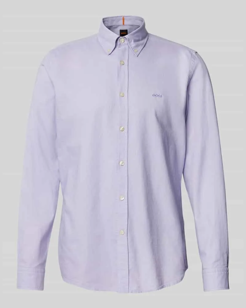 HUGO BOSS Regular Fit Freizeithemd mit Button-Down-Kragen Modell 'Rickert 