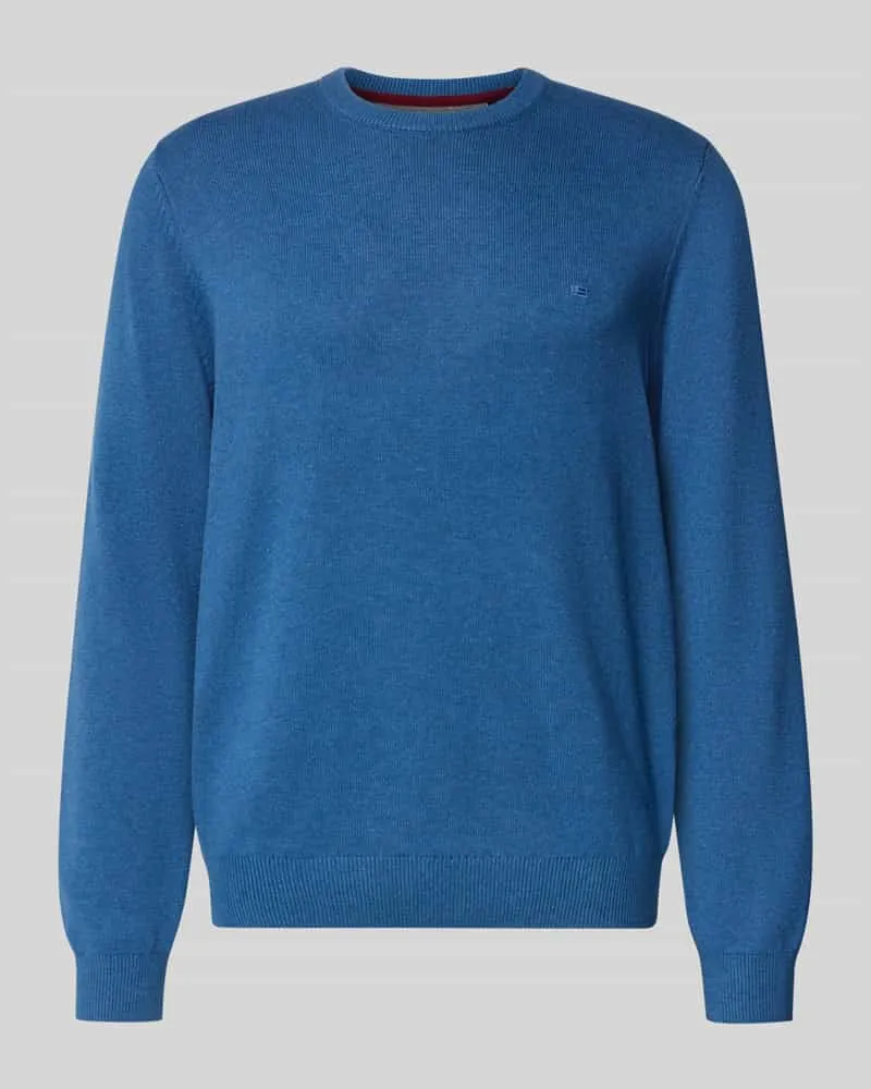 Christian Berg Strickpullover mit gerippten Abschlüssen 