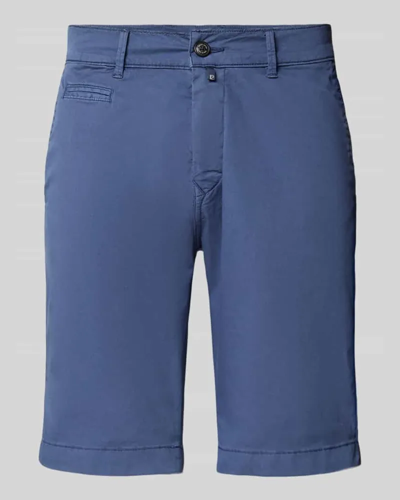 Pierre Cardin Regular Fit Shorts mit Gesäßtaschen Modell 'Strasbourg Blau