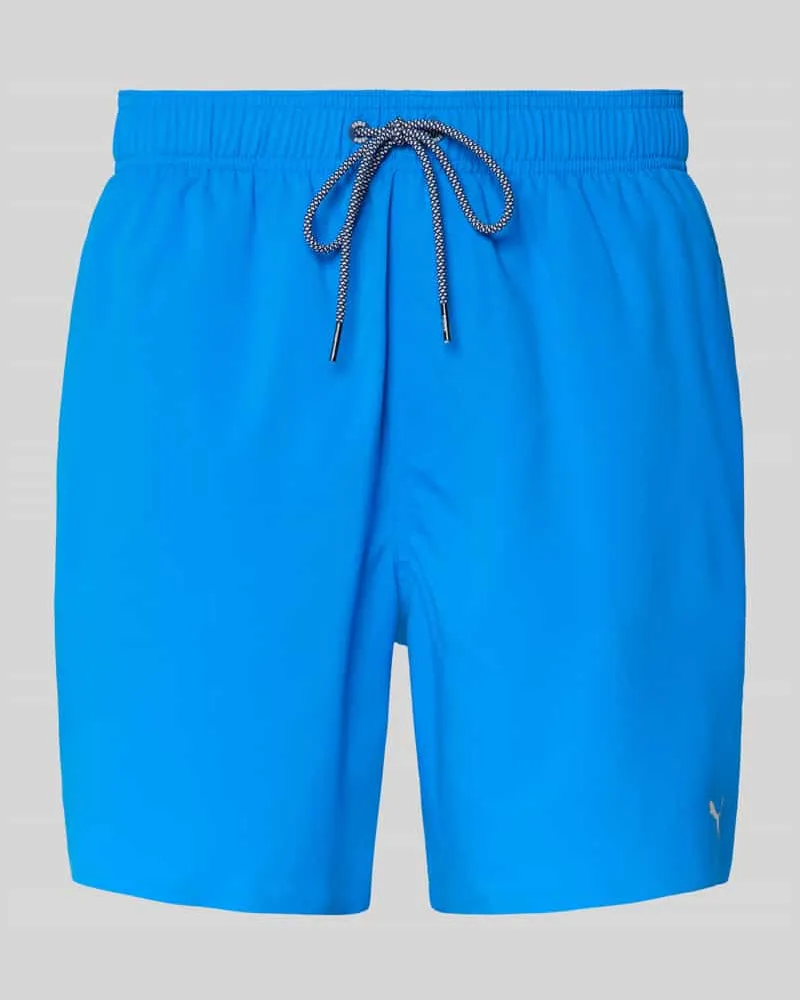 Puma Badeshorts mit Seitentaschen und Reißverschlusstasche hinten Royal