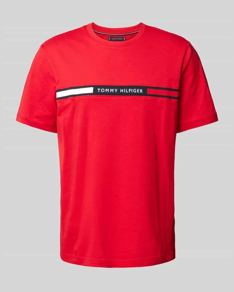 Tommy Hilfiger Regular Fit T-Shirt mit Label-Stitching 
