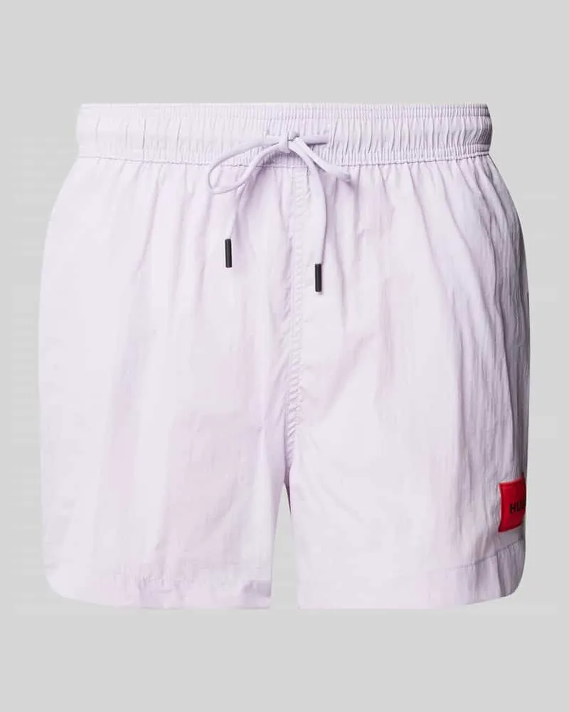HUGO BOSS Regular Fit Badeshorts mit Label-Patch Modell 'DOMINICA 