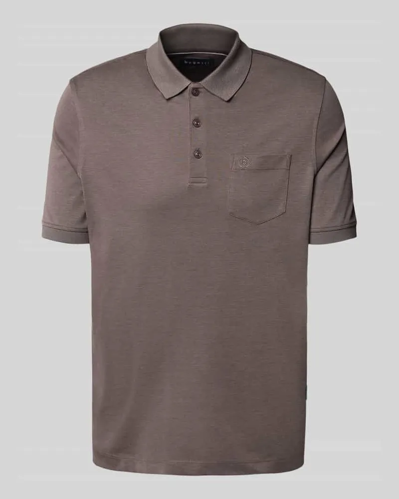 Bugatti Poloshirt mit Brusttasche 