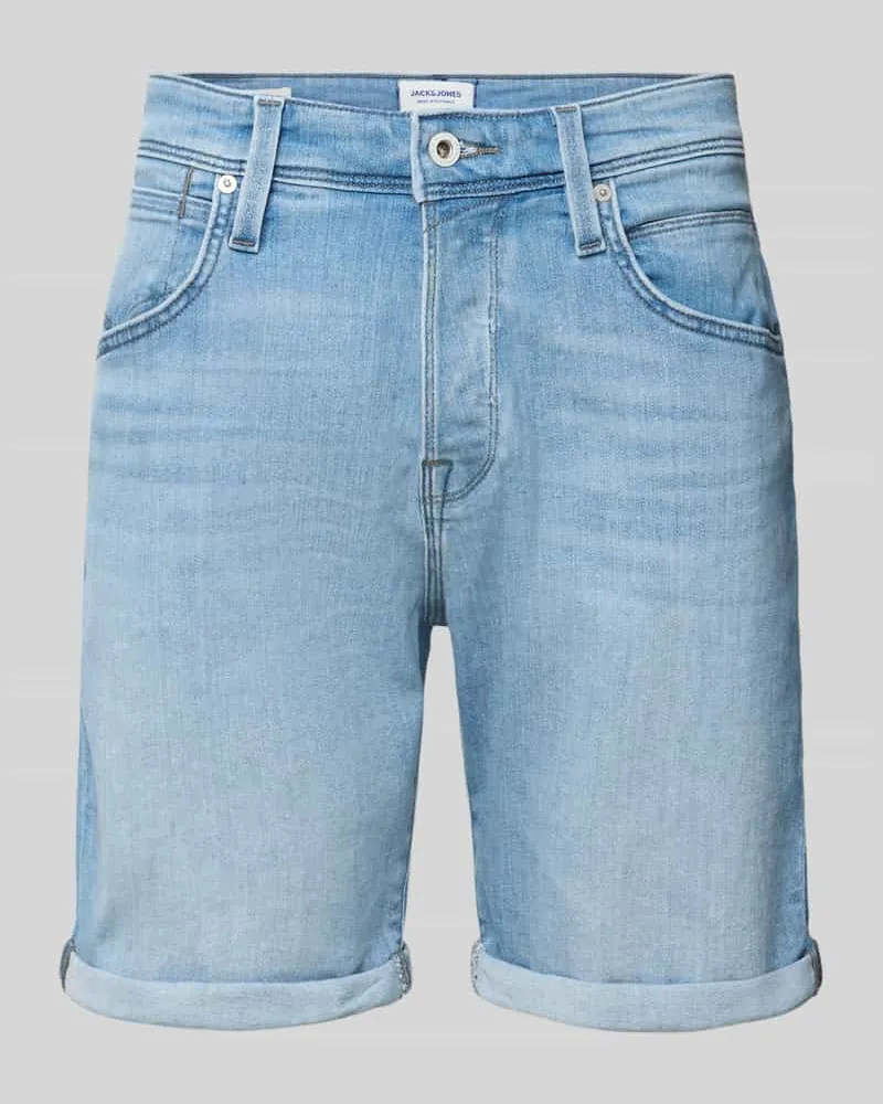 Jack & Jones Regular Fit Jeansshorts im 5-Pocket-Design Modell 'RICK 