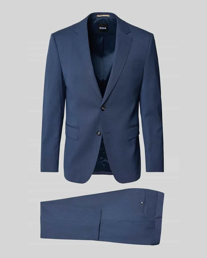 HUGO BOSS Slim Fit Anzug mit Schurwoll-Anteil Modell 'H-HUGE 