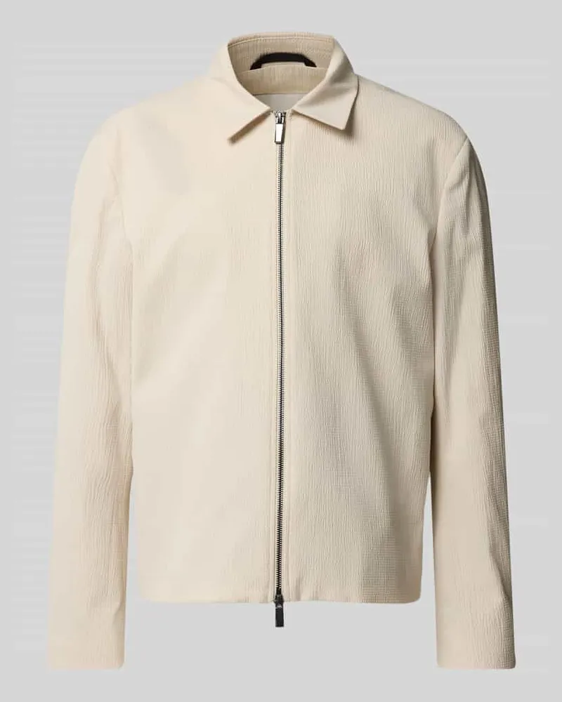 Calvin Klein Jacke mit Strukturmuster Sand