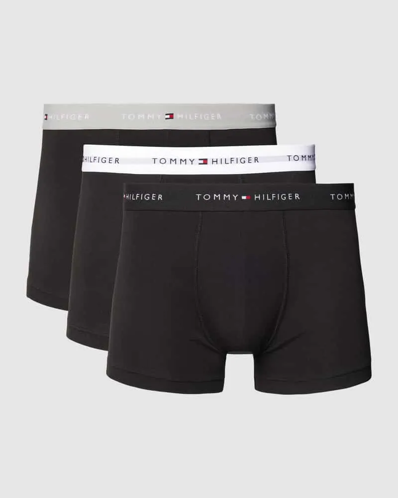 Tommy Hilfiger Trunks mit Logo-Stitching im 3er-Pack 