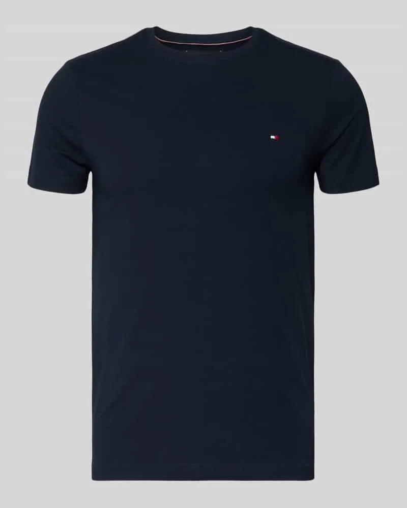 Tommy Hilfiger Slim Fit T-Shirt mit Rundhalsausschnitt Marine