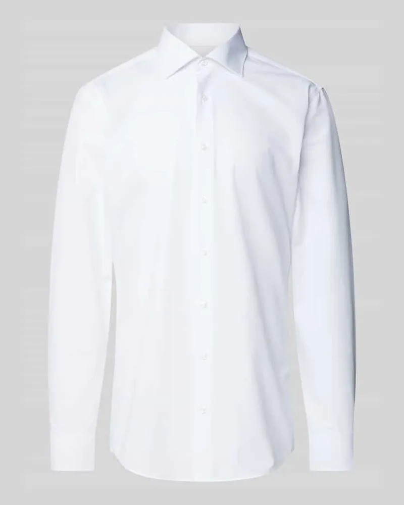 Eterna Slim Fit Businesshemd mit Stretchanteil und Streifenmuster 
