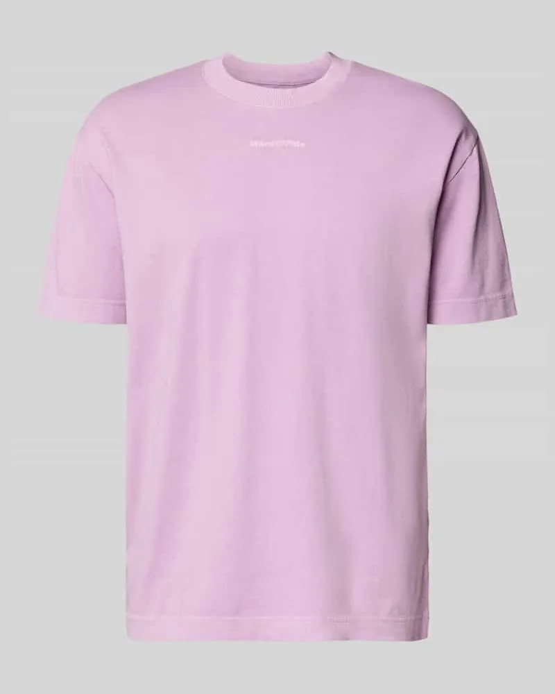 Marc O'Polo Relaxed Fit T-Shirt aus reiner Baumwolle Flieder