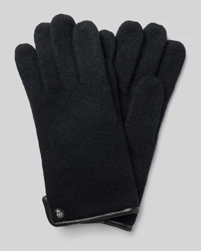 Roeckl Handschuhe aus reiner Schurwolle Black