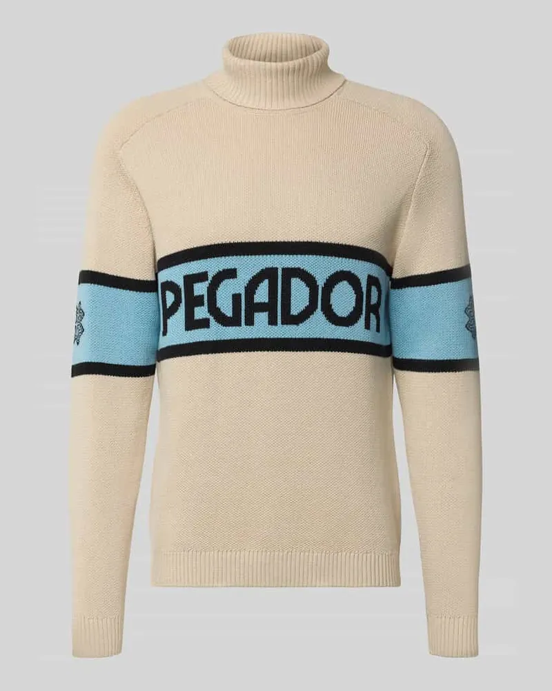 PEGADOR Strickpullover mit Rollkragen Beige