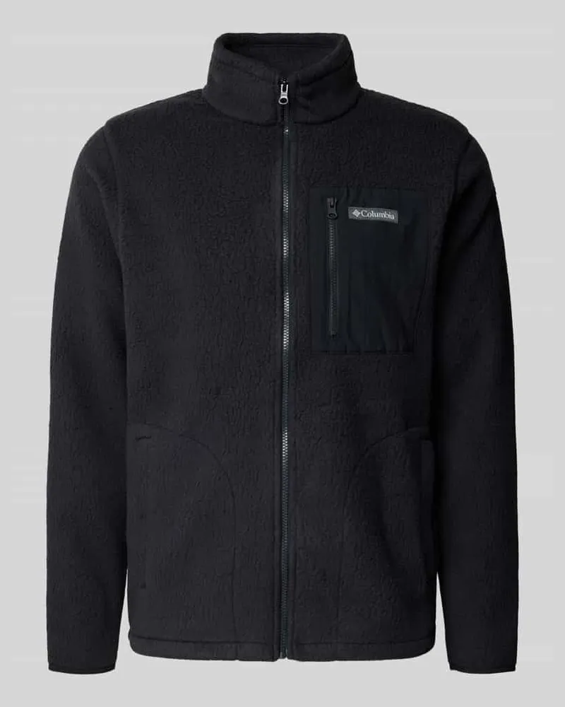 Columbia Sportswear Company Fleecejacke mit Brusttasche und Label-Stitching Modell 'Jasper 